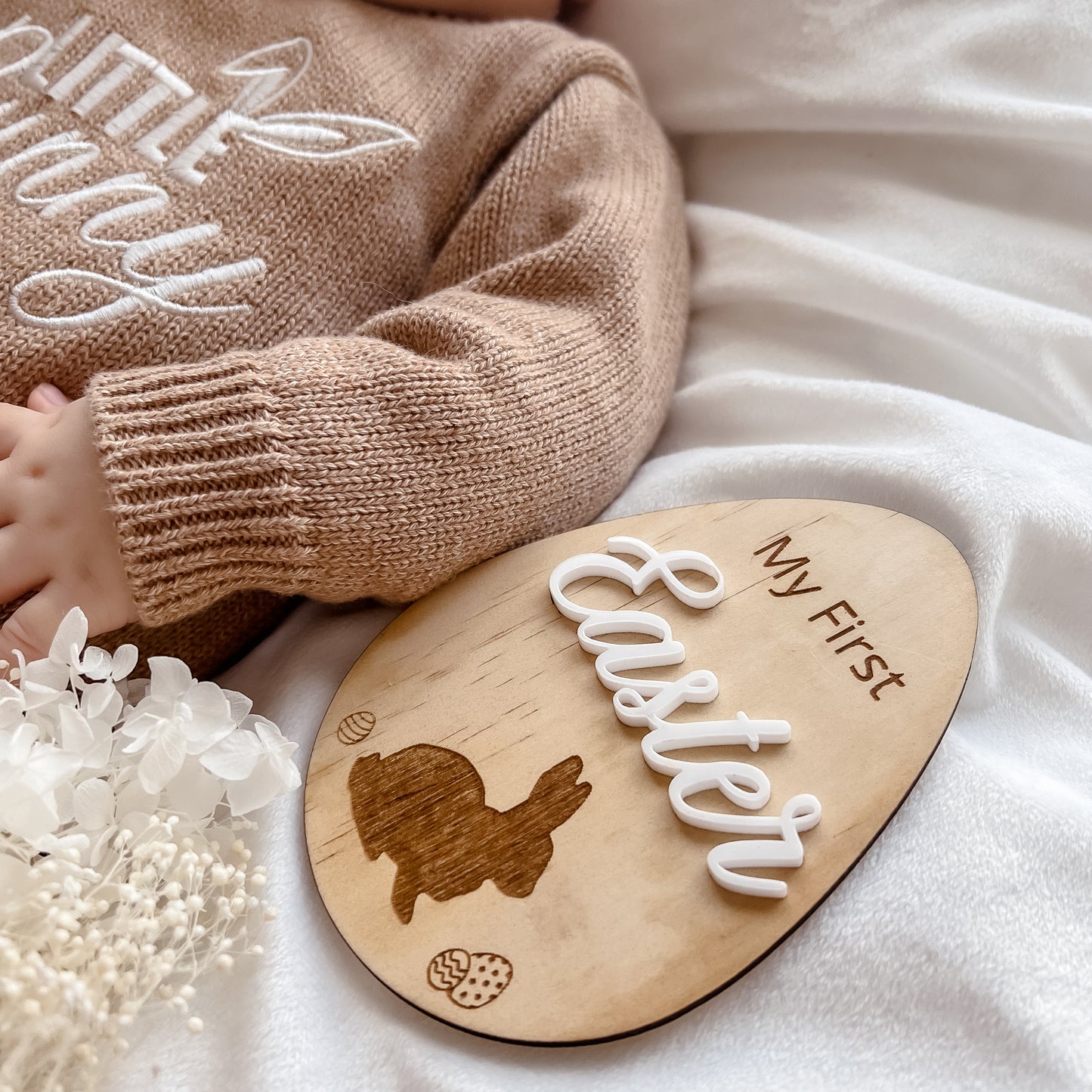 Wooden "My first Easter" Egg