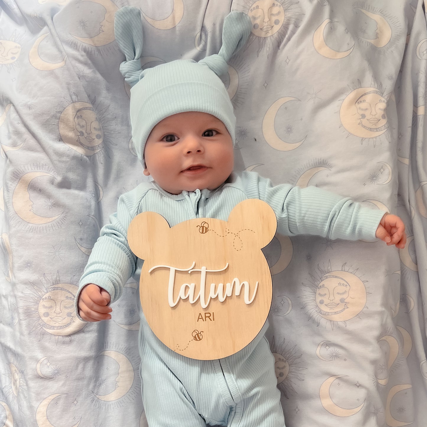 Wooden Name Plaque - Bear Shape