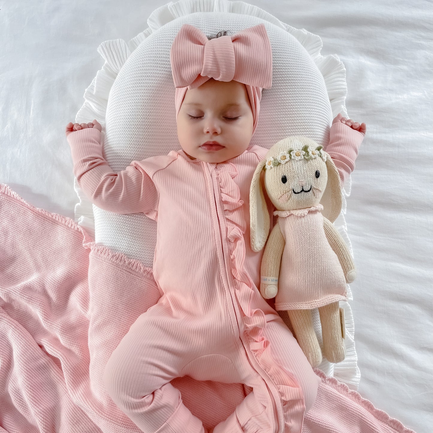 Hannah the bunny (blush dress)  - Little 13"