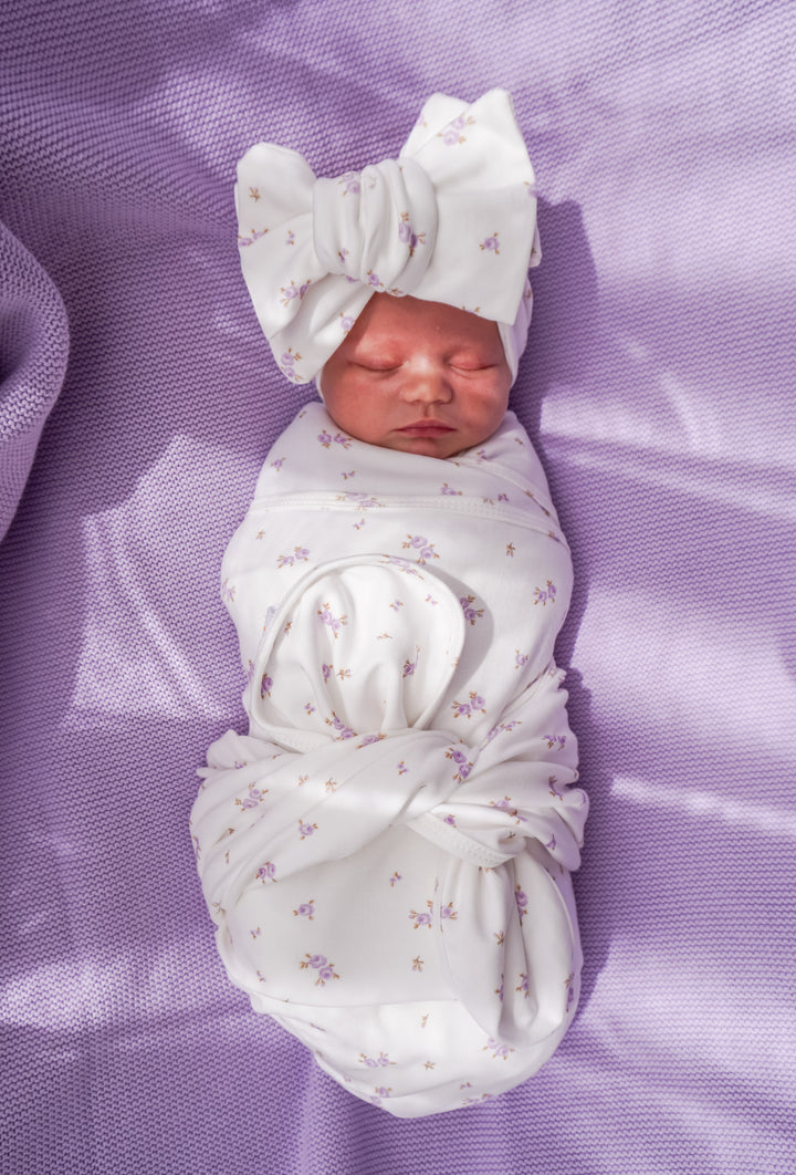 SWADDLE SET | Lilac Meadow