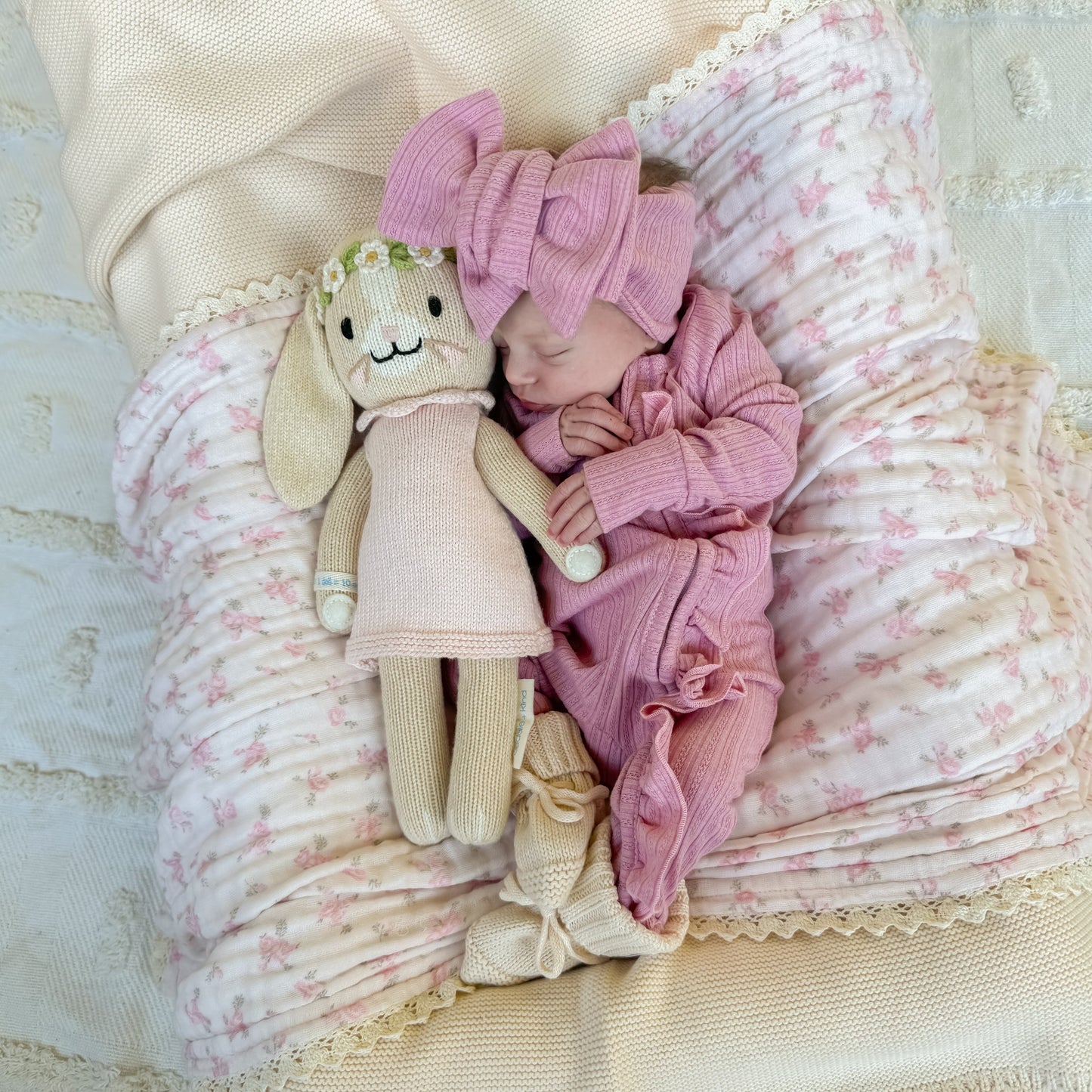 Hannah the bunny (blush dress)  - Little 13"