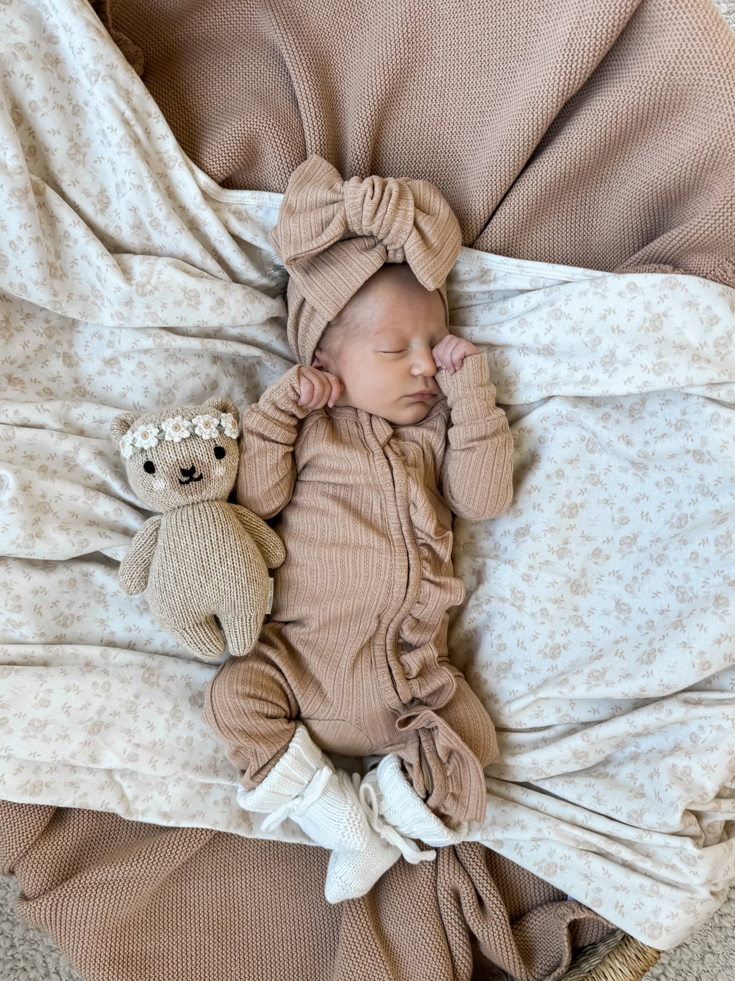 Jersey Swaddle Set - Vintage Rose