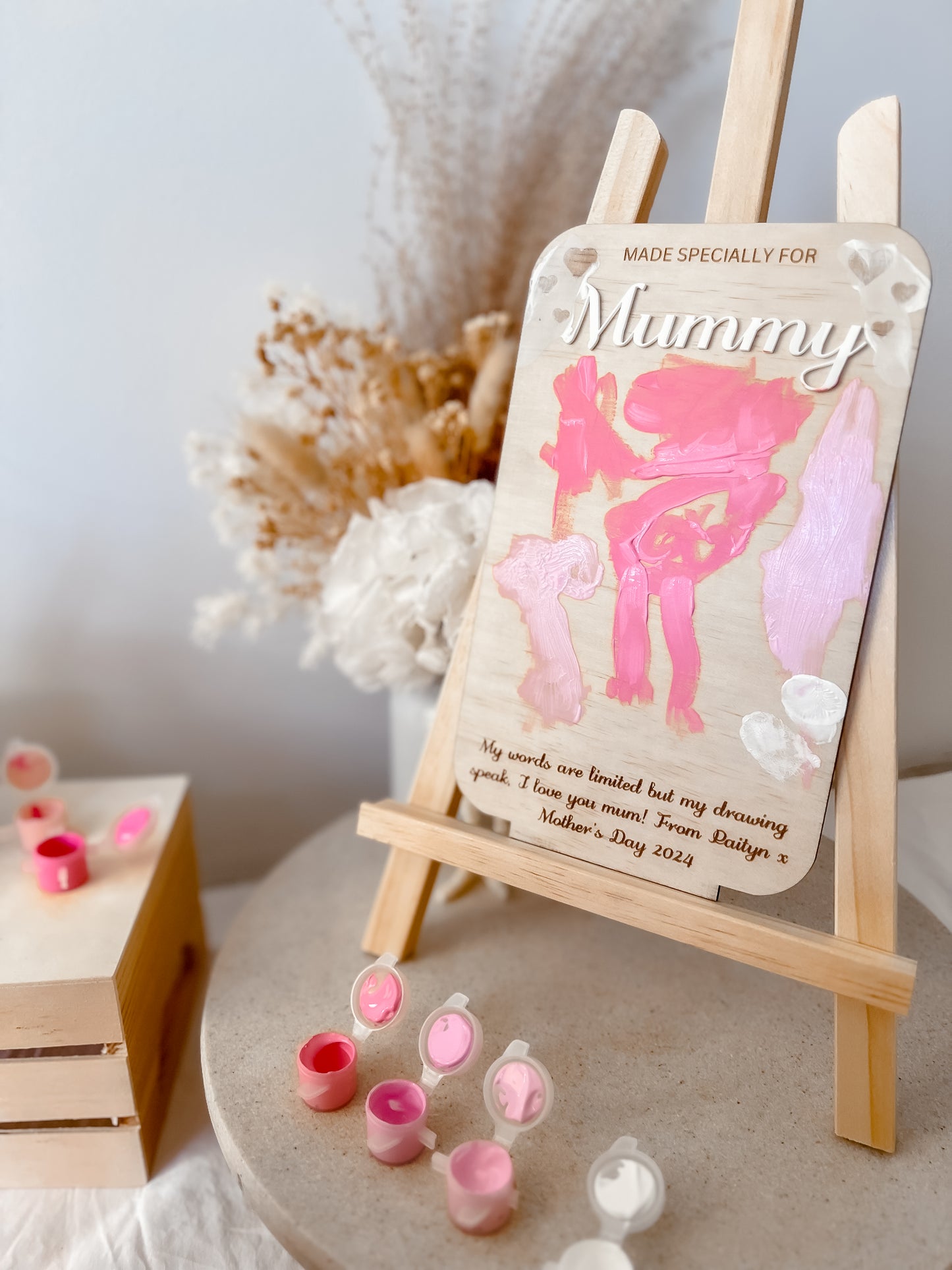 Paint your own Personalized Plaque w/stand