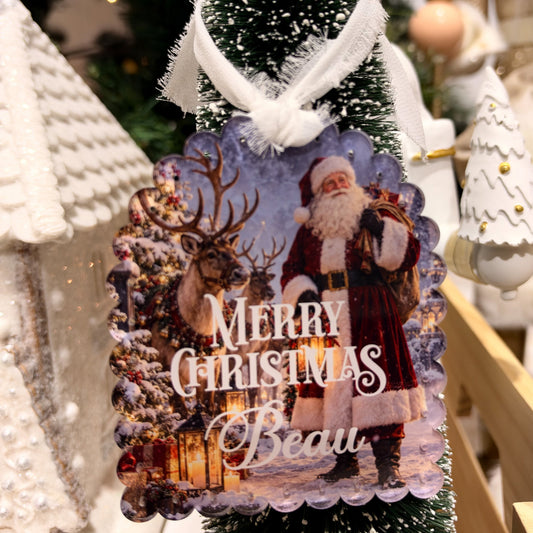 CHRISTMAS TAG | Personalised | UV Printed Acrylic