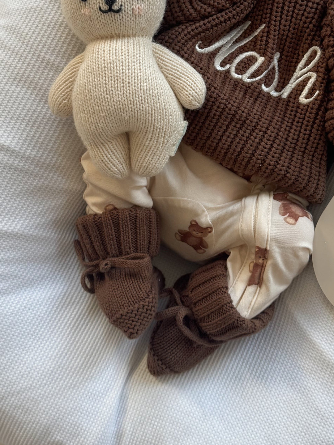 KNITTED BOOTIES | Dark Chocolate