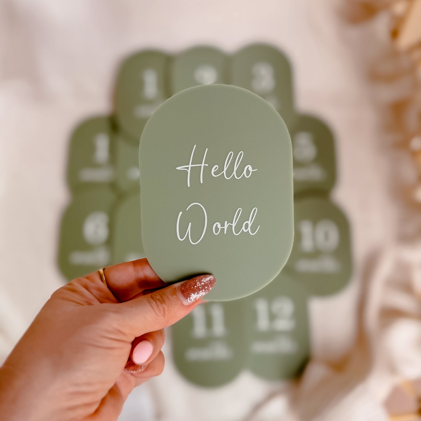 MILESTONE SET OVAL | Acrylic | UV Printed