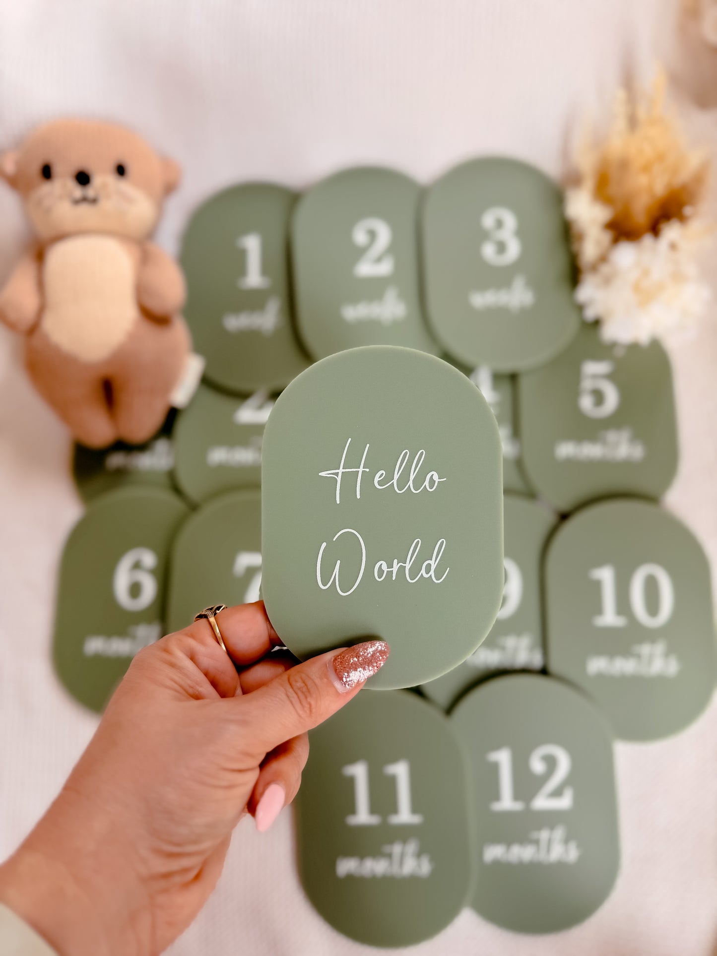 MILESTONE SET OVAL | Acrylic | UV Printed