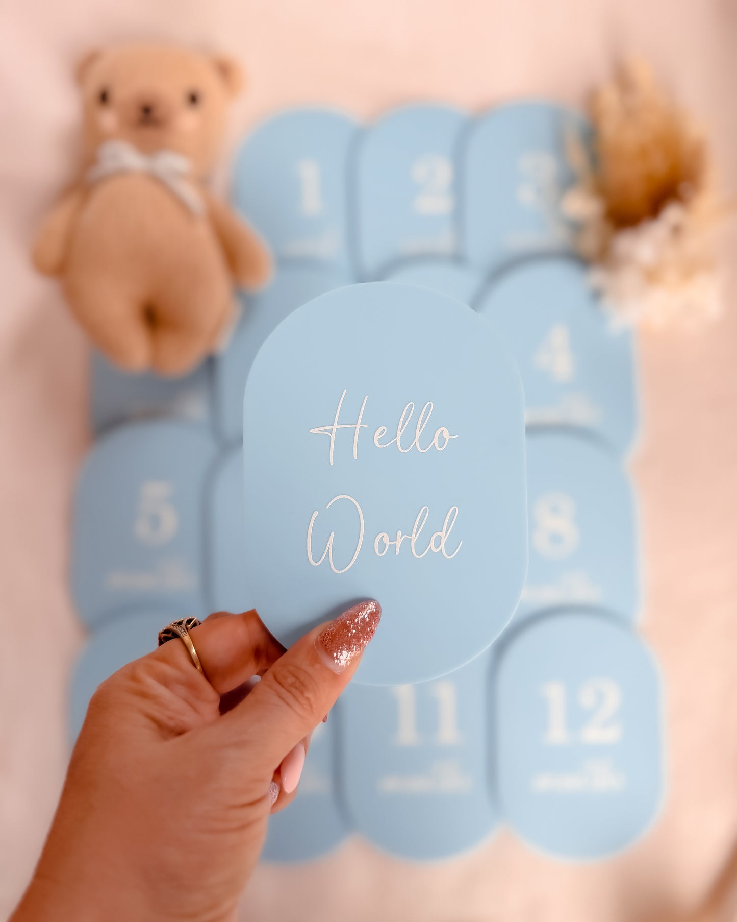 MILESTONE SET OVAL | Acrylic | UV Printed