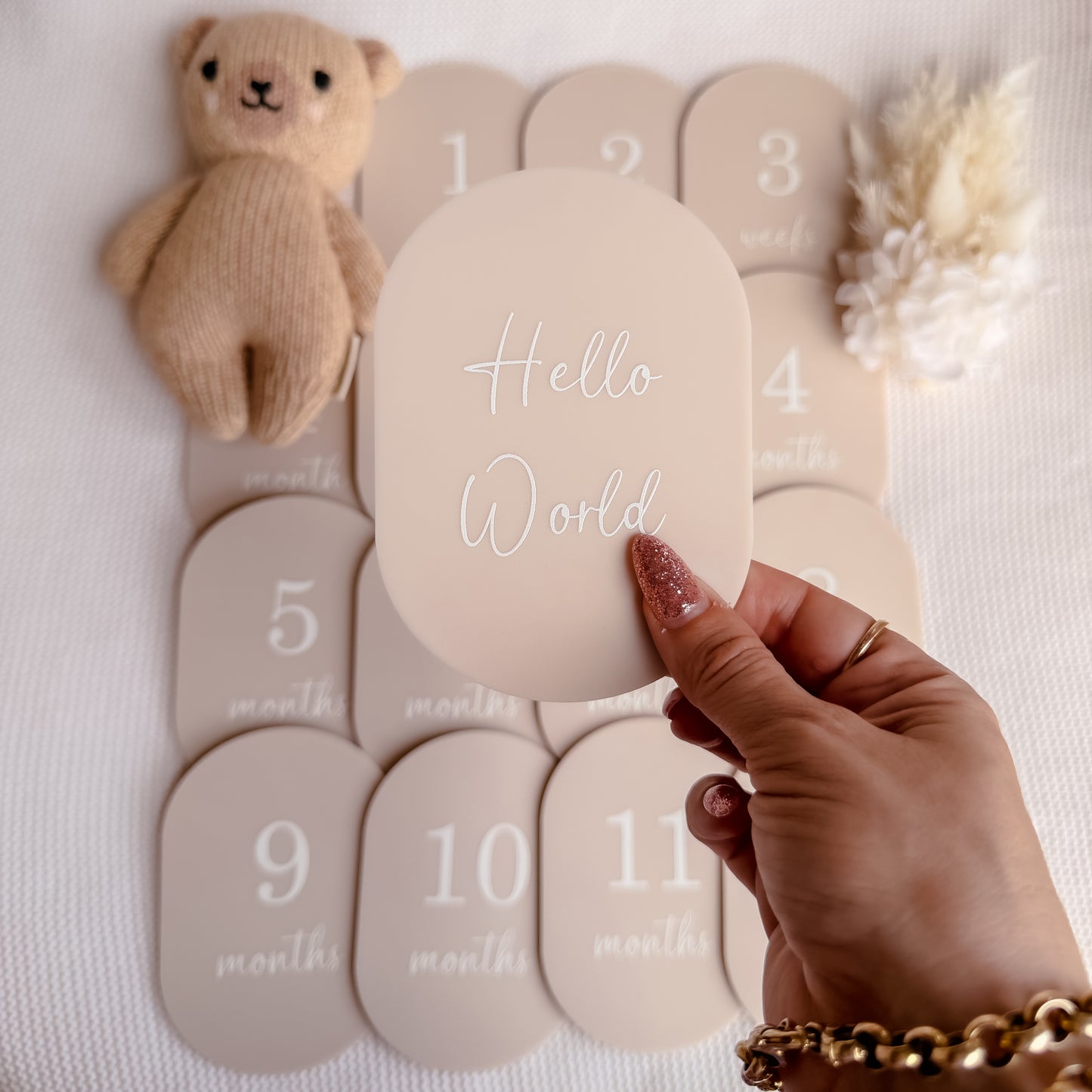 MILESTONE SET OVAL | Acrylic | UV Printed