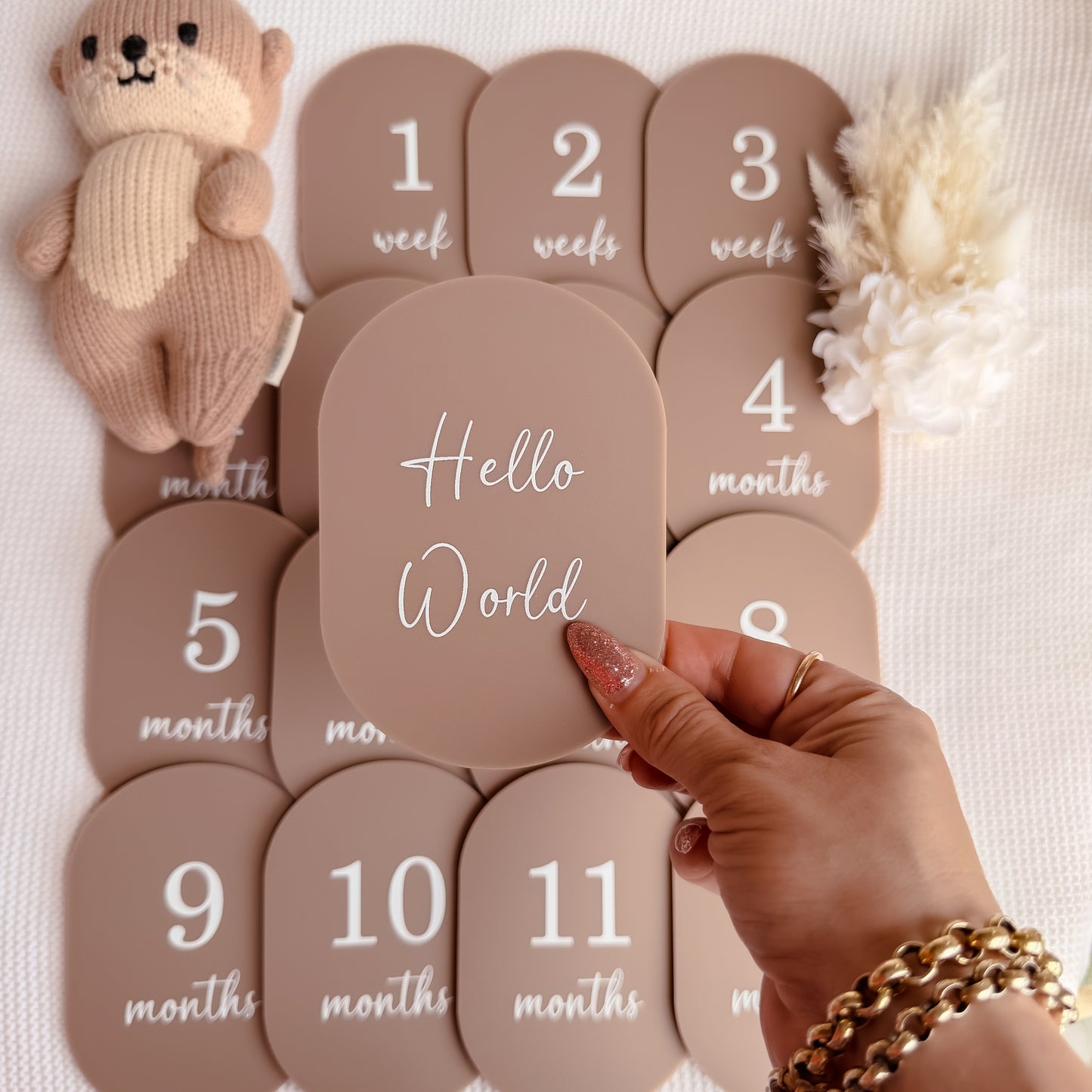 MILESTONE SET OVAL | Acrylic | UV Printed