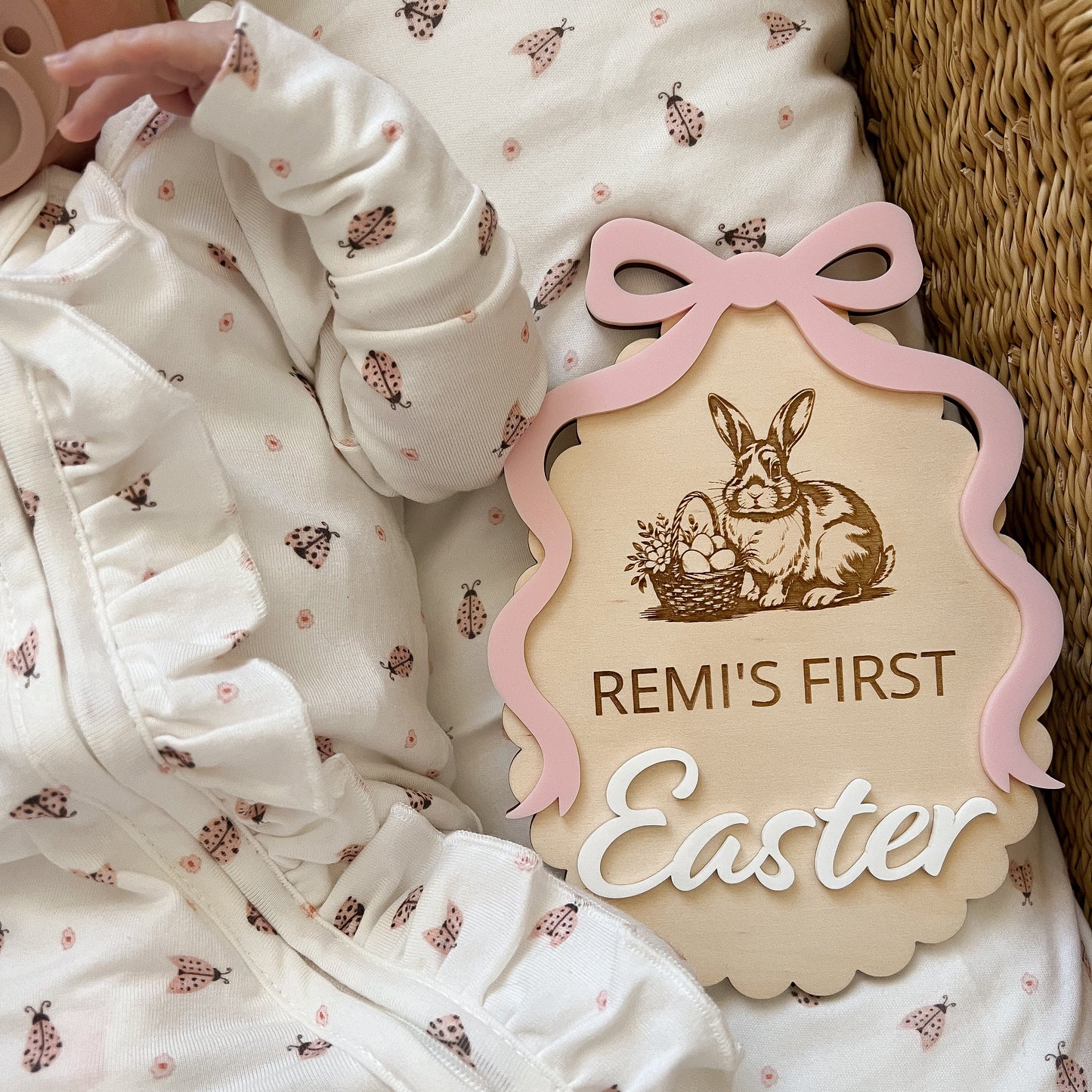 FIRST EASTER SCALLOPED BOW | Plywood & Acrylic