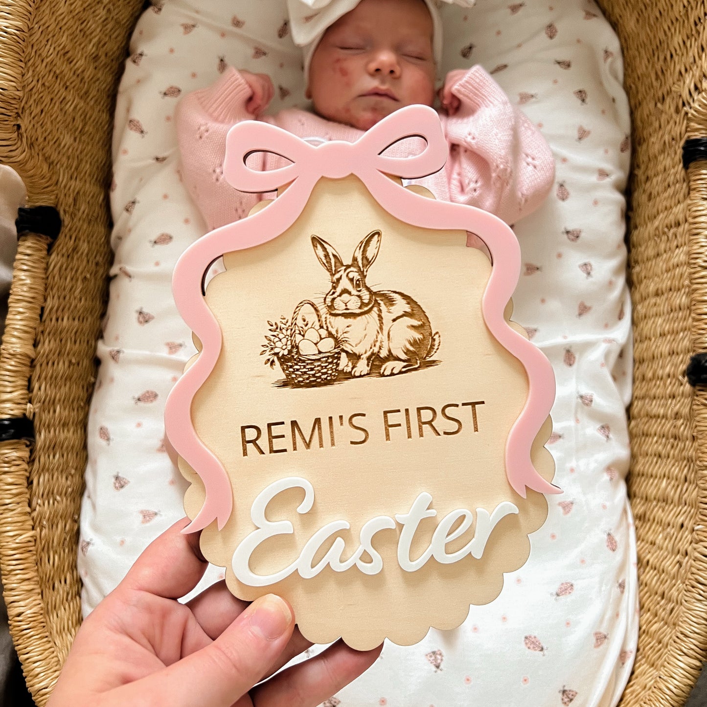 FIRST EASTER SCALLOPED BOW | Plywood & Acrylic