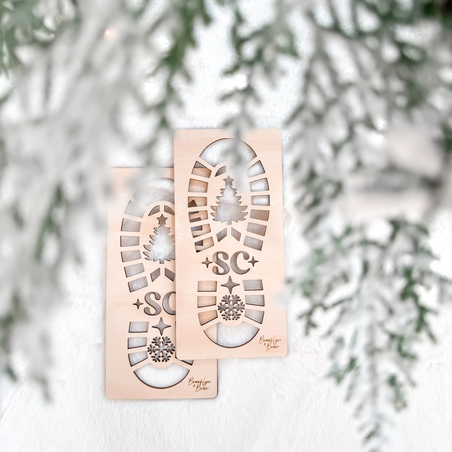 Santa Footprint Stencils