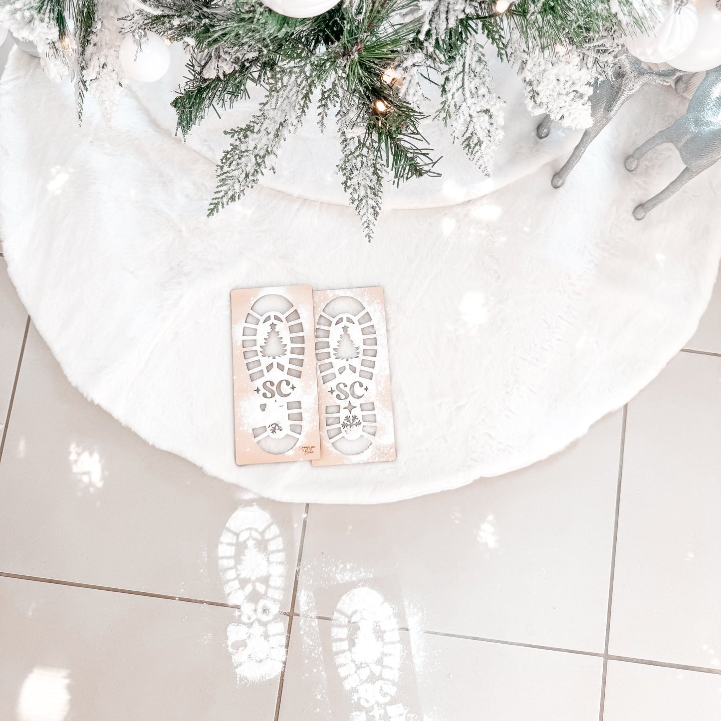 Santa Footprint Stencils