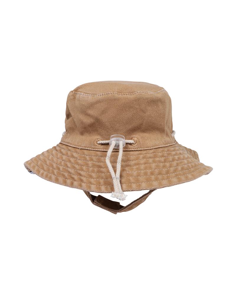 Tan Denim Sun Hat