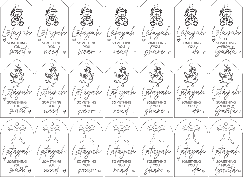 MINDFUL GIFT TAGS | Personalised