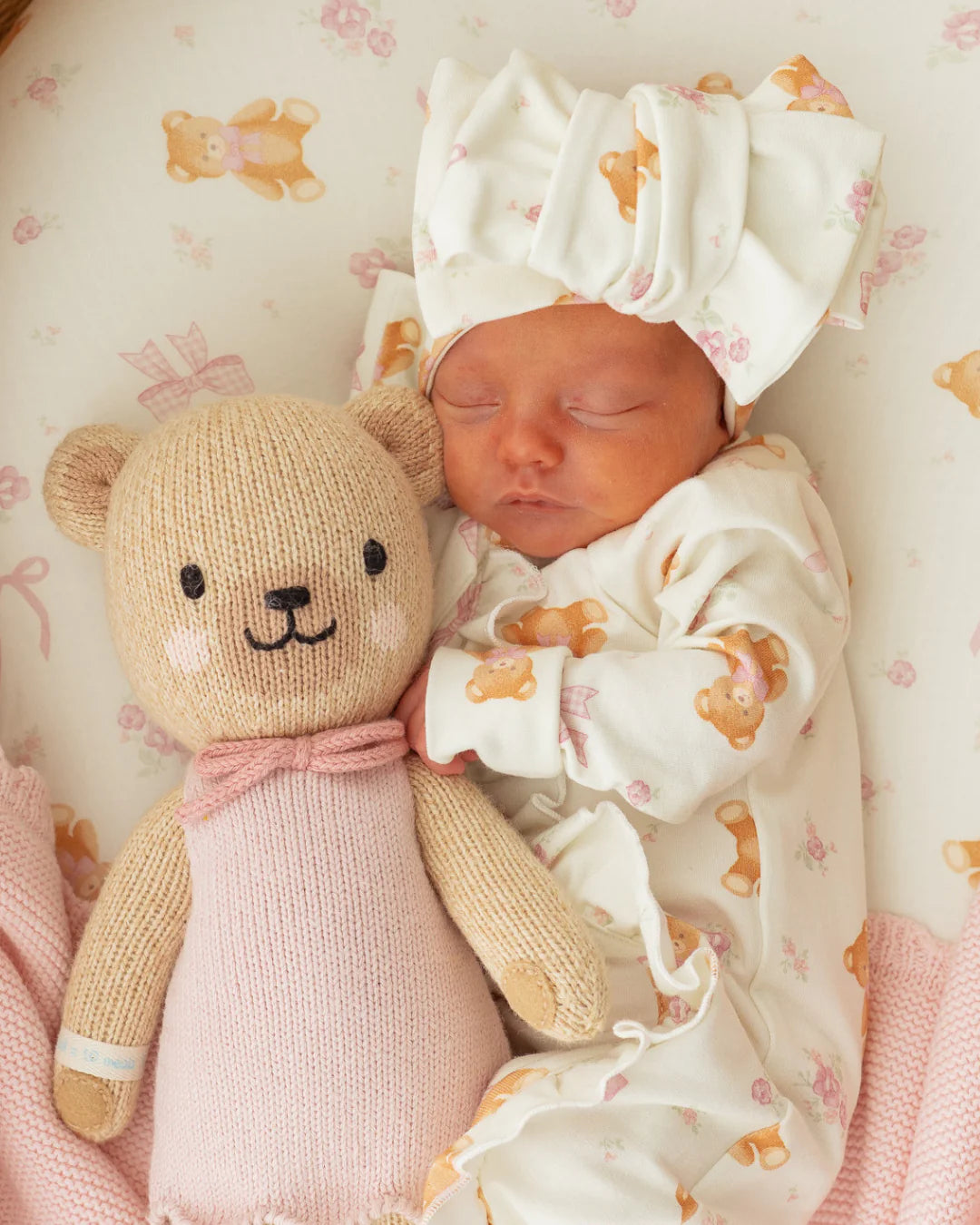 FRILL ZIP ROMPER | PINK TEDDIES