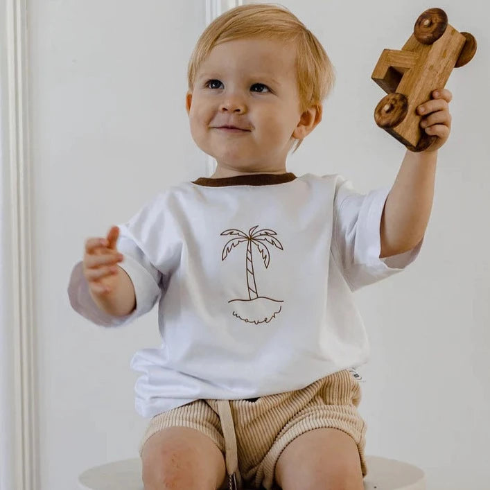 Palm Tree Tee by Woven Kids (1 x Size 1Y left)