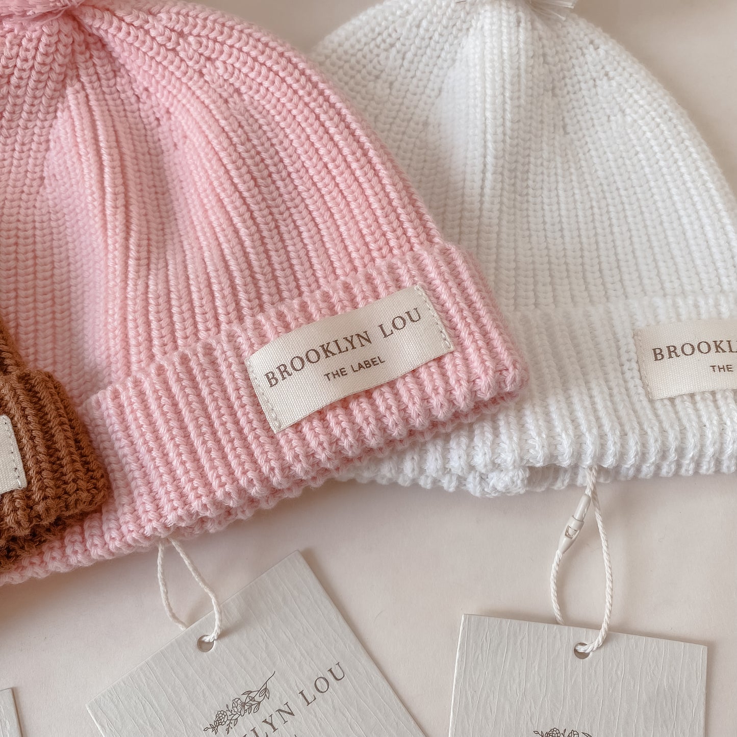 Knit Beanie - Pink Marshmallow