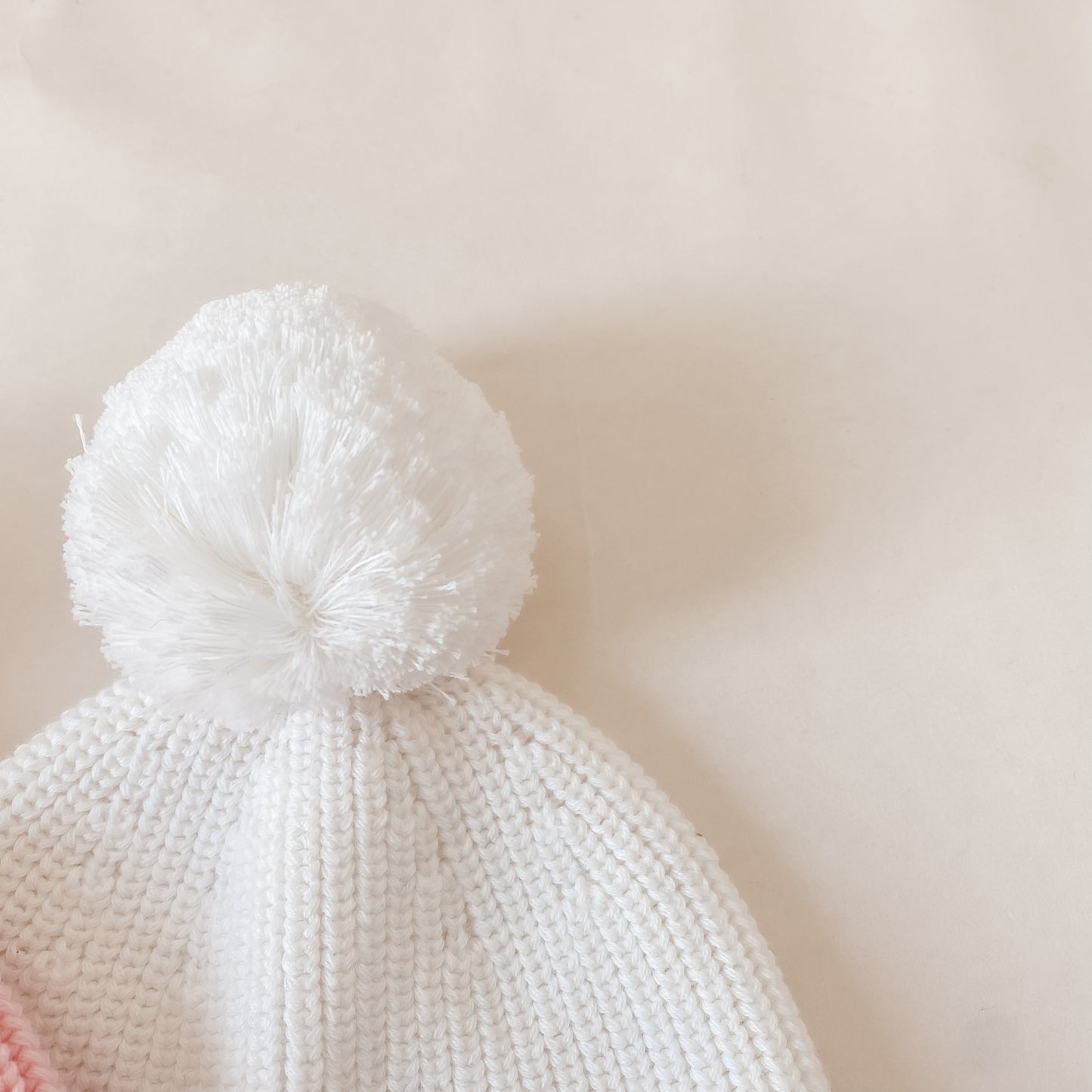 Knit Beanie - White Marshmallow