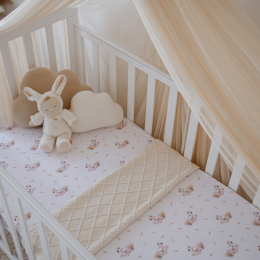 Swan Fitted Cot Sheet