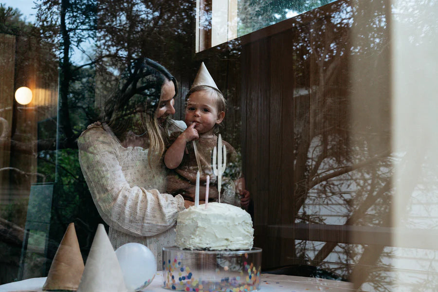 Vegan Leather Party Hat - Natural