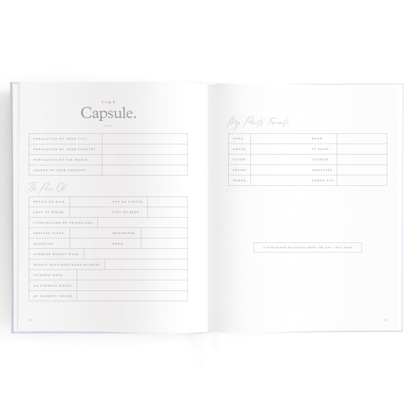 Baby Book - Powder Blue