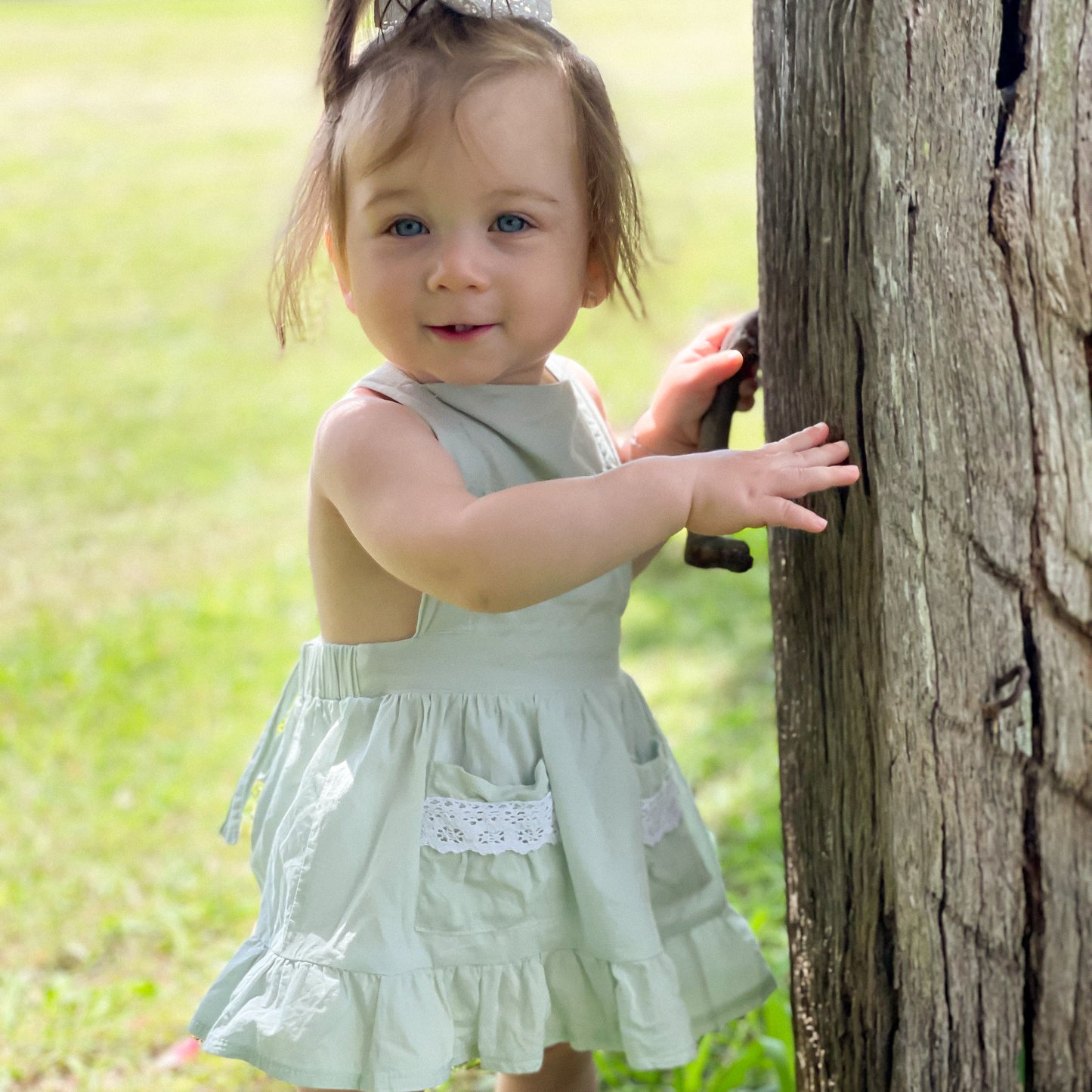 Blakely Pinafore - Sage