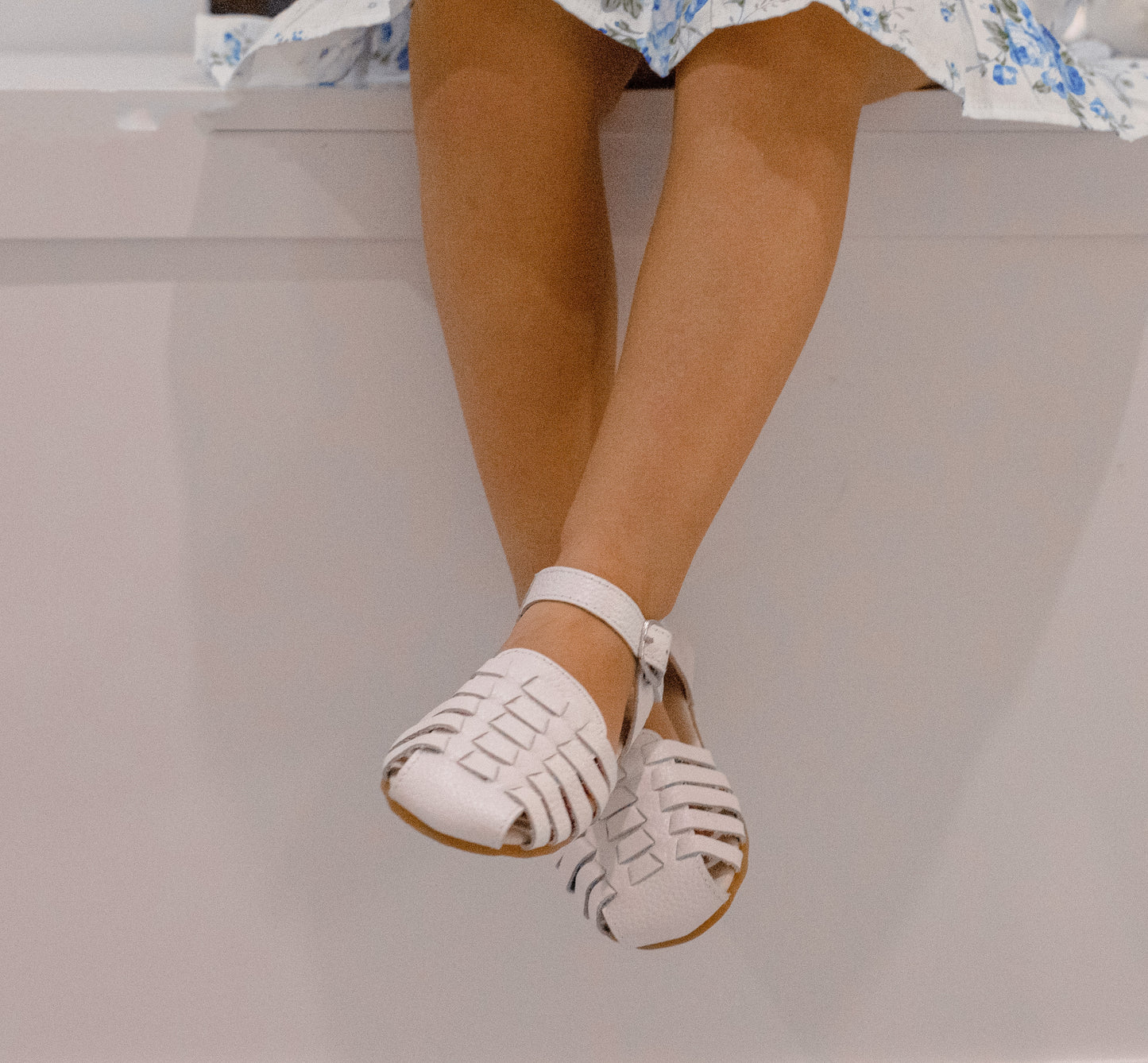 Remi Weave Sandal - White