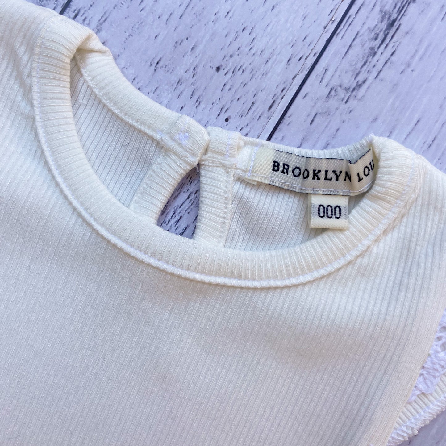 Brooklyn Ivory Ribbed Singlet/Suit