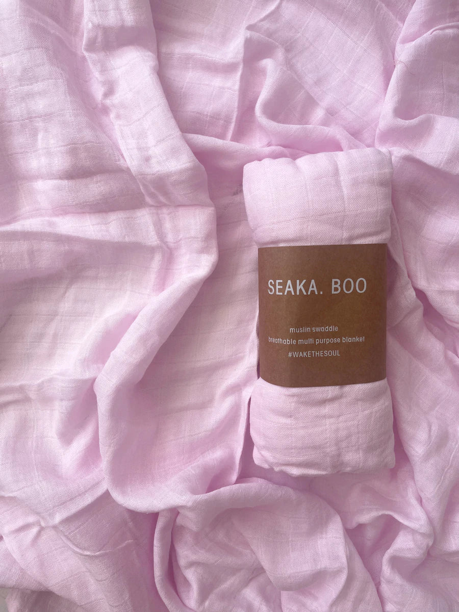 Seakaboo Bamboo/Cotton Swaddle - Pink