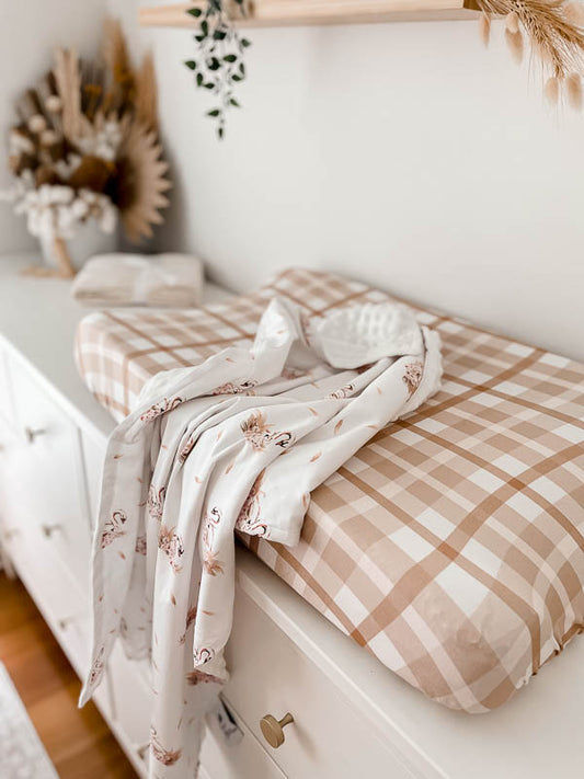 Swan Minky Pram Blanket